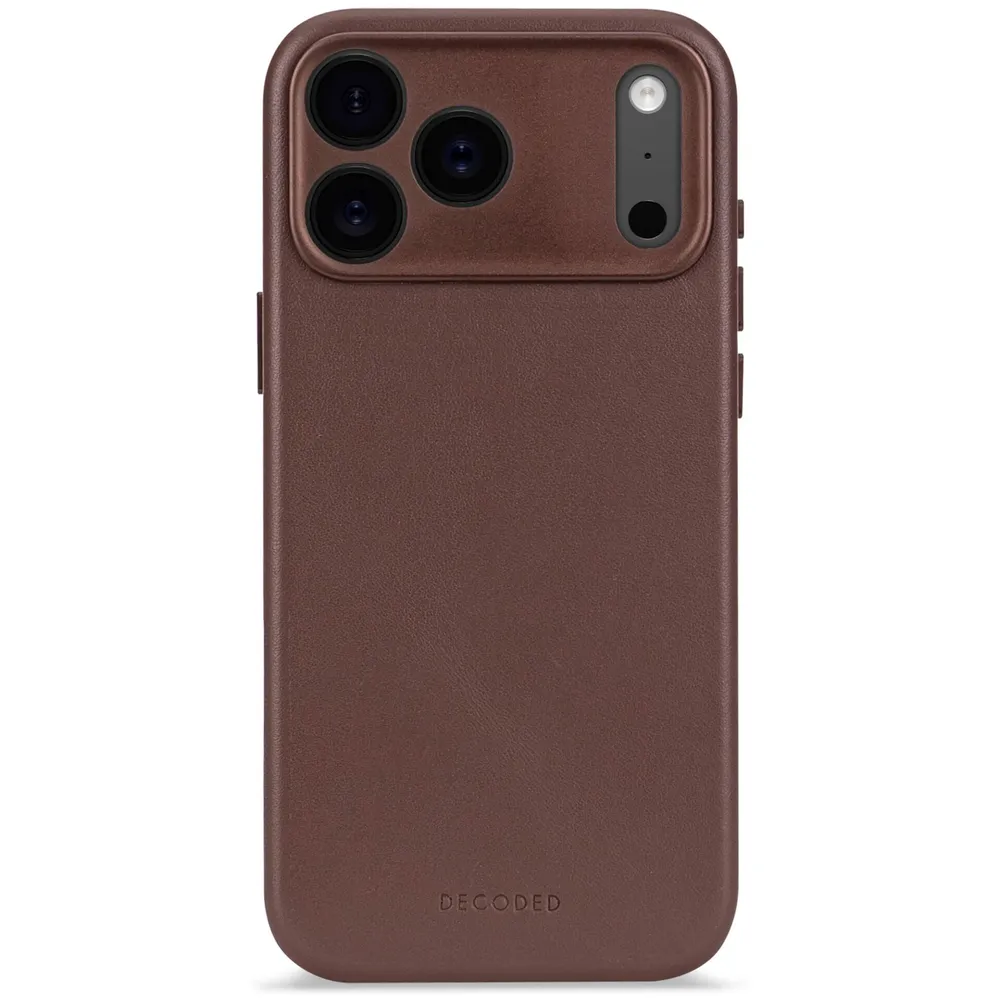 Decoded Leder Case für iPhone 17 Pro Max mit MagSafe, Braun