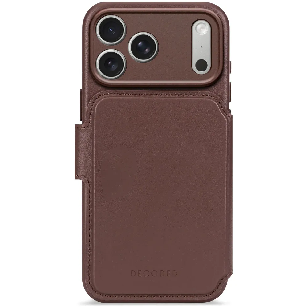Decoded Detachable Wallet mit MagSafe für iPhone 17 Pro Max, Braun