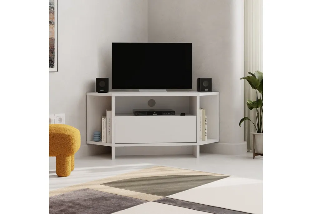 Decortie TV-Ständer VIVA, (bis 40 Zoll, Eck-Lowboard Fernsehschrank 40 Zoll, 95,7 x 35,4 x 45,3 cm)