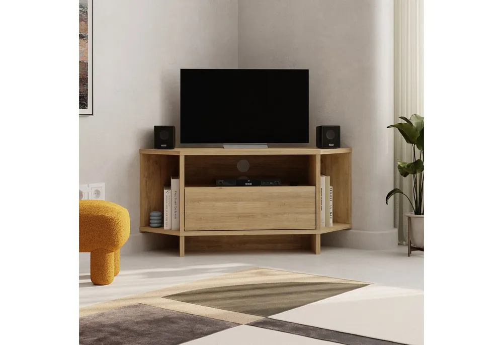 Decortie TV-Ständer VIVA, (bis 40 Zoll, Eck-Lowboard Fernsehschrank 40 Zoll, 95,7 x 35,4 x 45,3 cm)
