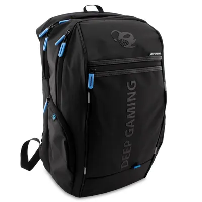 Deep Gaming Wasserdichter Gaming-Rucksack mit USB für Laptops bis zu 17"