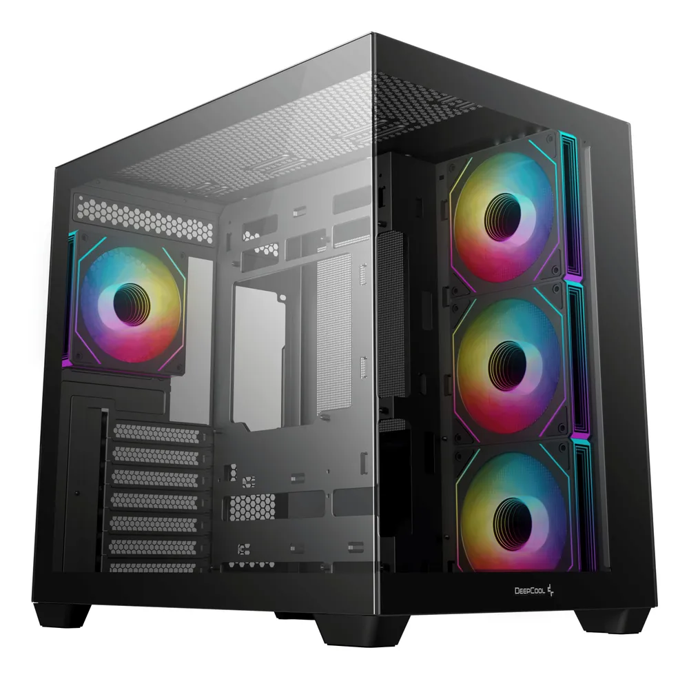 PC Gehäuse DeepCool CG530 4F Midi Tower ATX Glas 4x 120mm Lüfter RGB