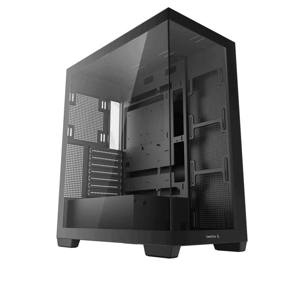 Gehäuse DeepCool CG580 Midi Tower Schwarz ATX Gehärtetes Glas