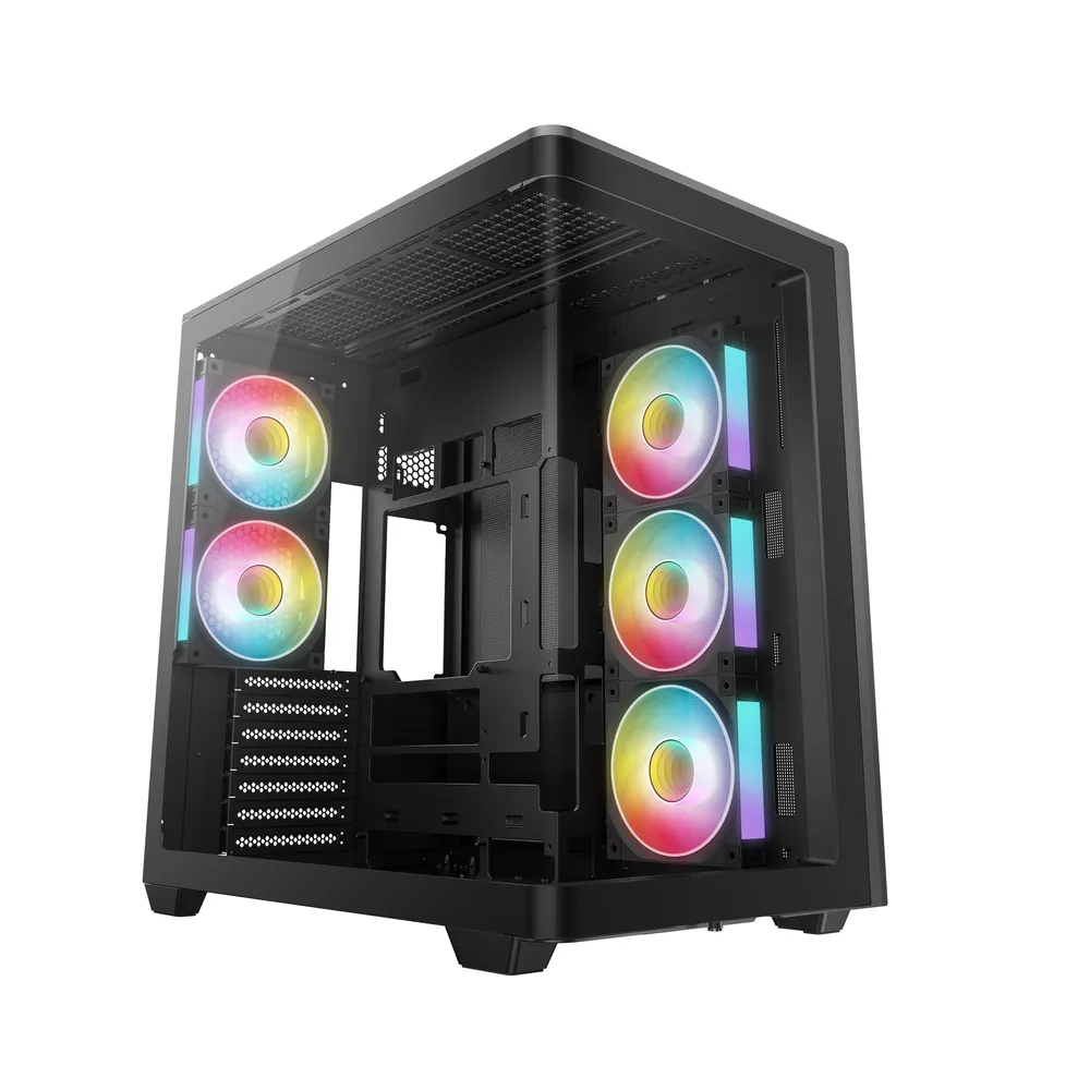 PC-Gehäuse DeepCool CG590U 5F Tower ATX Gehärtetes Glas Schwarz
