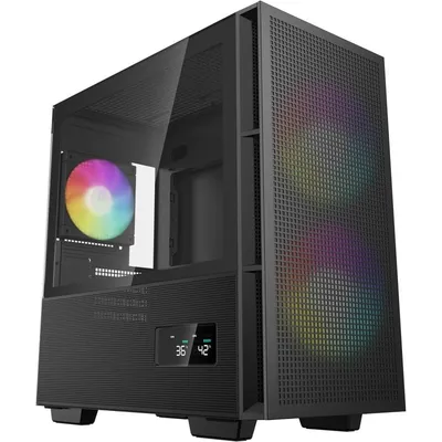 DEEPCOOL CH360 ARGB DIGITAL 3V SCHWARZES MICRO-ATX-HALBTURMGEHÄUSE R-CH360-BKAPE3D-G-1