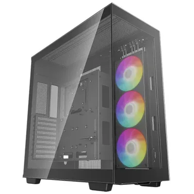 DeepCool CH780 ARGB Mid-Tower ATX gehärtetes Glas USB-C schwarz
