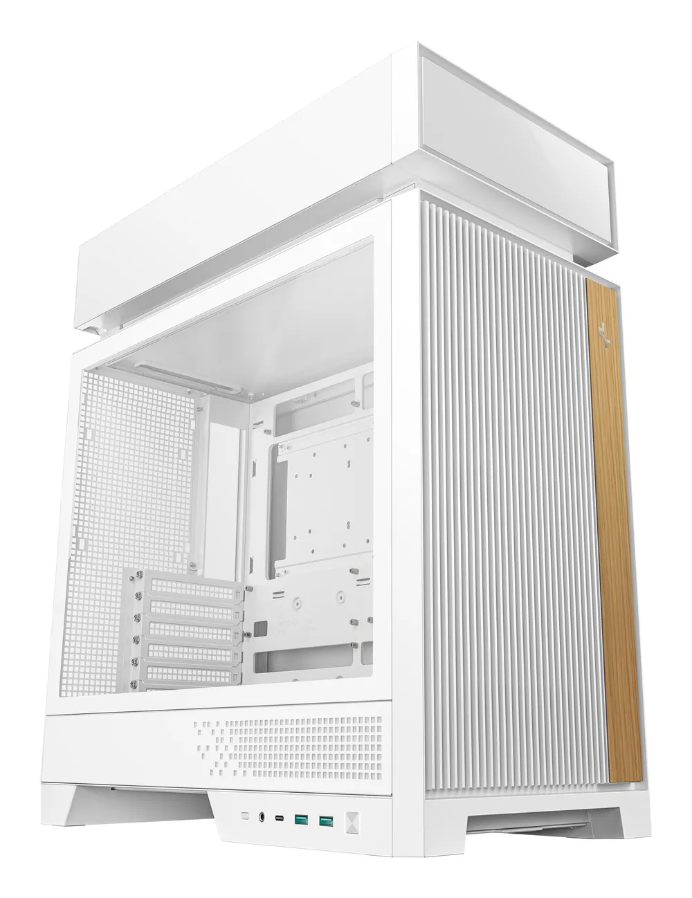 PC-Gehäuse DeepCool CL660 WH Hypersplit Tower 2x120mm ARGB Type C Weiß