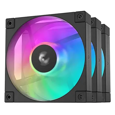 DeepCool FD12 ARGB 120-mm-Lüfter im Dreierpack, schwarz
