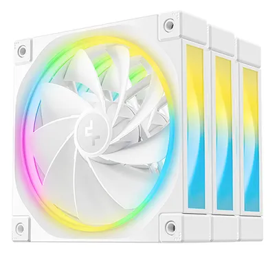 DeepCool ARGB Universal 120 mm FL12R WH-3 IN 1 Luftkühlung 3er-Pack Weiß PWM