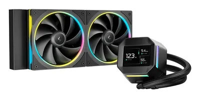 Refrigeración Líquida DeepCool LM240 240 mm 2 Lüfter LED RGB Schwarz
