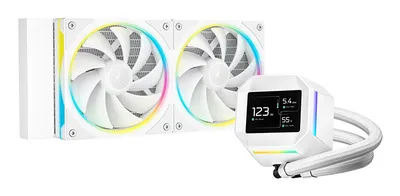 Refrigeración Líquida DeepCool LM240 WH 240mm 2 Ventilatoren LED Weiß