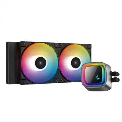 Flüssigkeitskühlung DeepCool LS520 240mm 2 Lüfter A-RGB Schwarz
