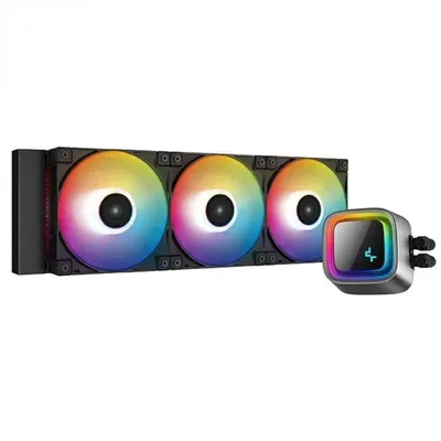 Flüssigkeitskühlung DeepCool LS720 360mm 3 Lüfter A-RGB Schwarz