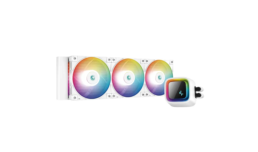 Flüssigkeitskühlung DeepCool LS720 WH 360mm 3 Lüfter A-RGB Weiß
