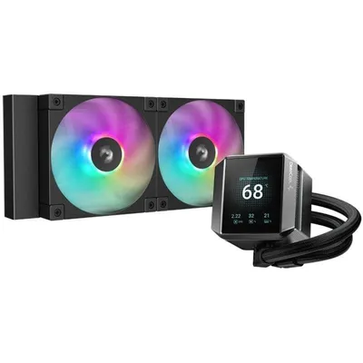 DeepCool Mystique 240 Flüssigkeitskühlung 240mm ARGB LCD 2 Lüfter Leise