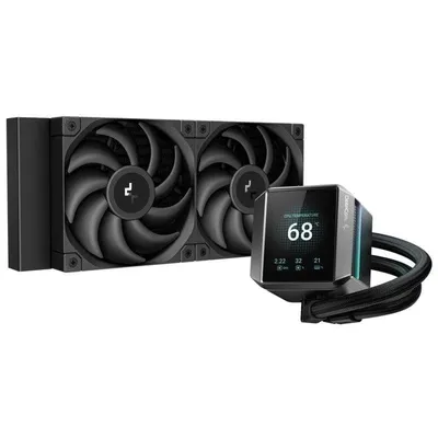 Flüssigkeitskühlung DeepCool MYSTIQUE 240 2 Lüfter LCD 2,8"