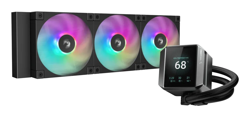 DeepCool Mystique 360 ARGB Flüssigkeitskühlung 360mm LCD 3 Lüfter leistungsstark