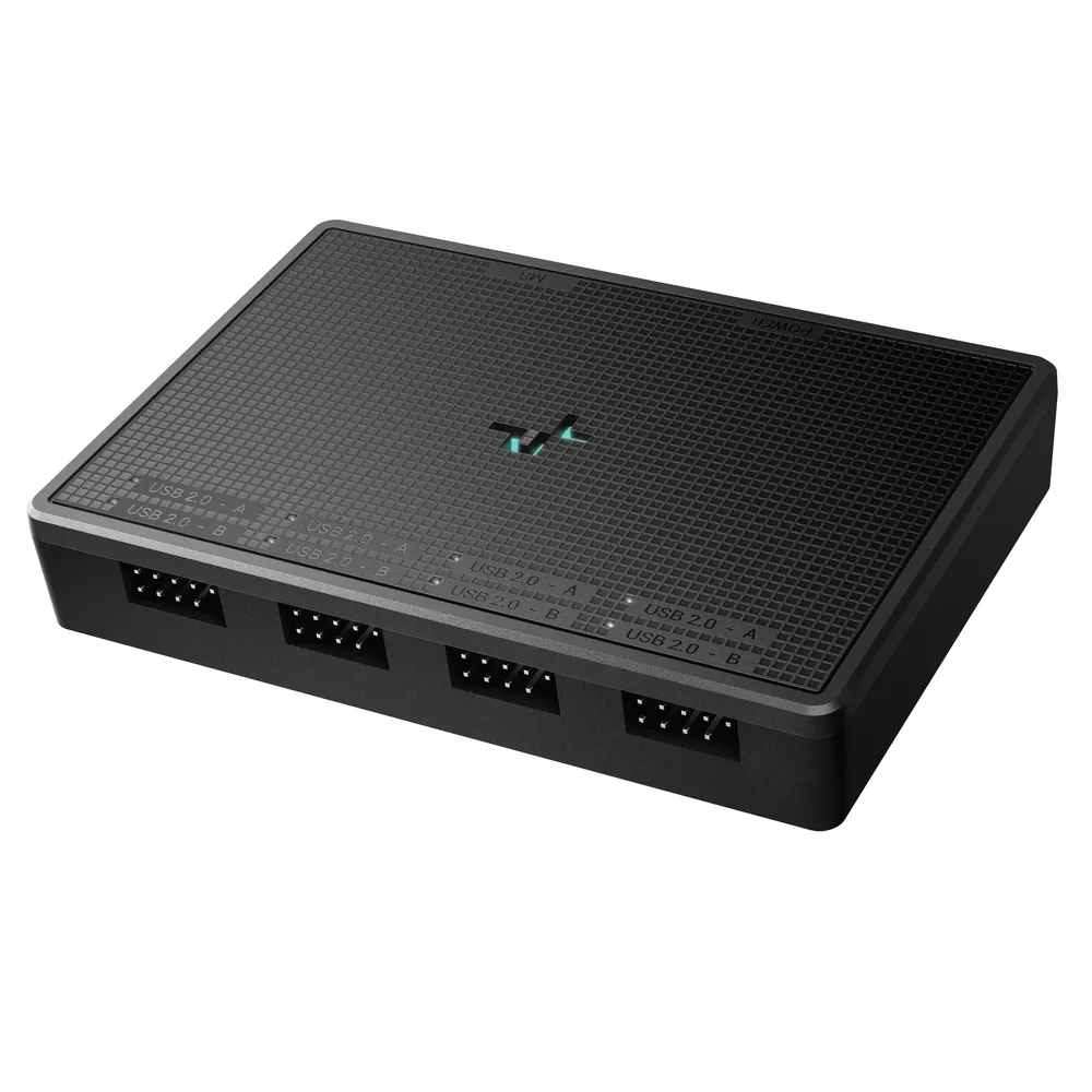 USB-Hub DeepCool UH-04 USB-C 2.0 Schwarz für Midi Tower Gehäuse