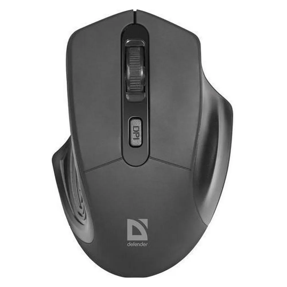 Maus Defender Datum MB-345 Drahtlos 1600DPI Schwarz Ergonomisch Nano-Empfänger