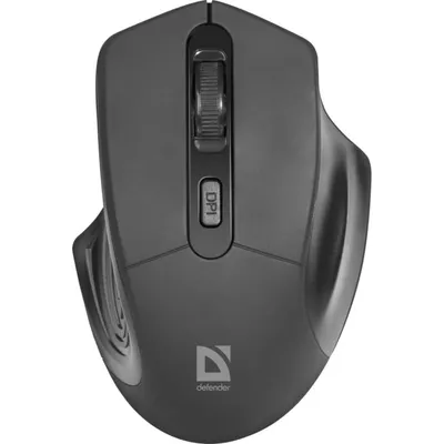 Maus Defender Datum MB-345 Drahtlos 1600DPI Schwarz Ergonomisch Nano-Empfänger