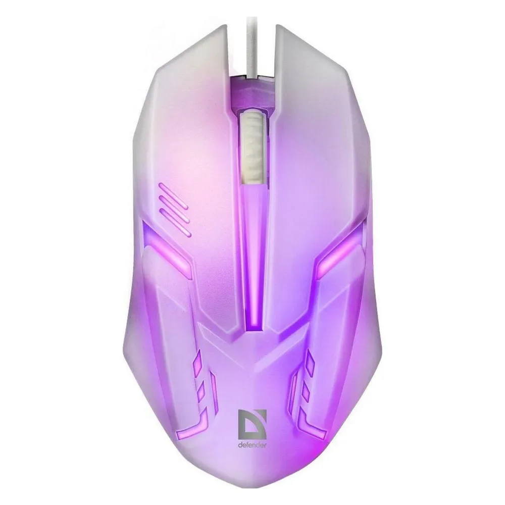 Maus Defender Cyber MB-560L USB Typ-A 1200 DPI Weiß RGB Ambidextrous