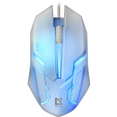 Maus Defender Cyber MB-560L USB Typ-A 1200 DPI Weiß RGB Ambidextrous