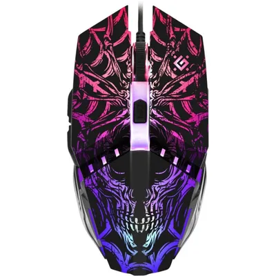 Maus Defender GM-670L Kabelgebunden 2400DPI Schwarz RGB Ambidextrous 5 Tasten