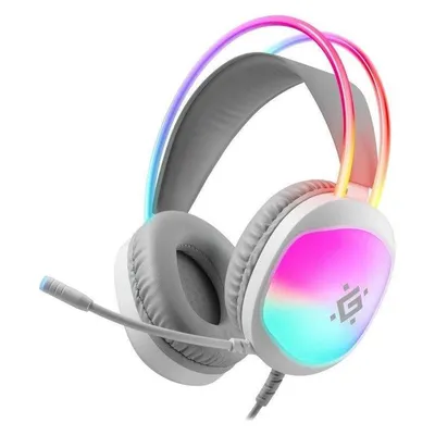 Defender Eclipse RGB kabellose USB Gaming Kopfhörer geschlossen weiß