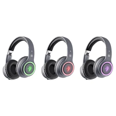 Kopfhörer Defender FREEMOTION B571 LED Kabellos und kabelgebunden Bluetooth Sport/Alltag Grau