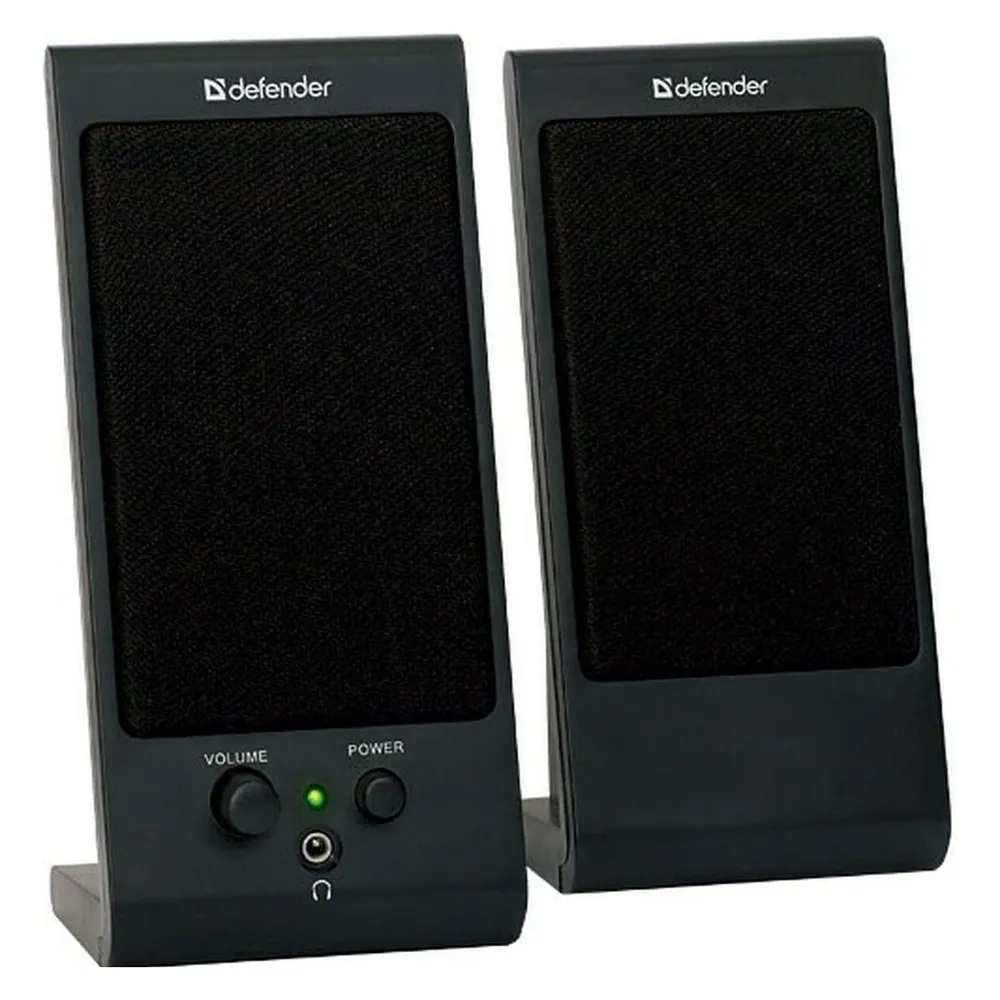 Lautsprecher Defender 2.0 kabelgebunden 4 W USB Schwarz mit 3