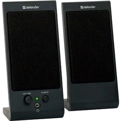 Lautsprecher Defender 2.0 kabelgebunden 4 W USB Schwarz mit 3,5 mm Anschluss