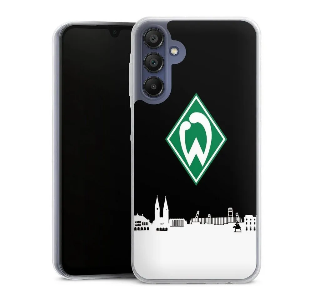 DeinDesign Handyhülle Offizielles Lizenzprodukt Skyline SV Werder Bremen WB Skyline, Samsung Galaxy A15 5G Slim Case Silikon Hülle Ultra Dünn Schutzhülle
