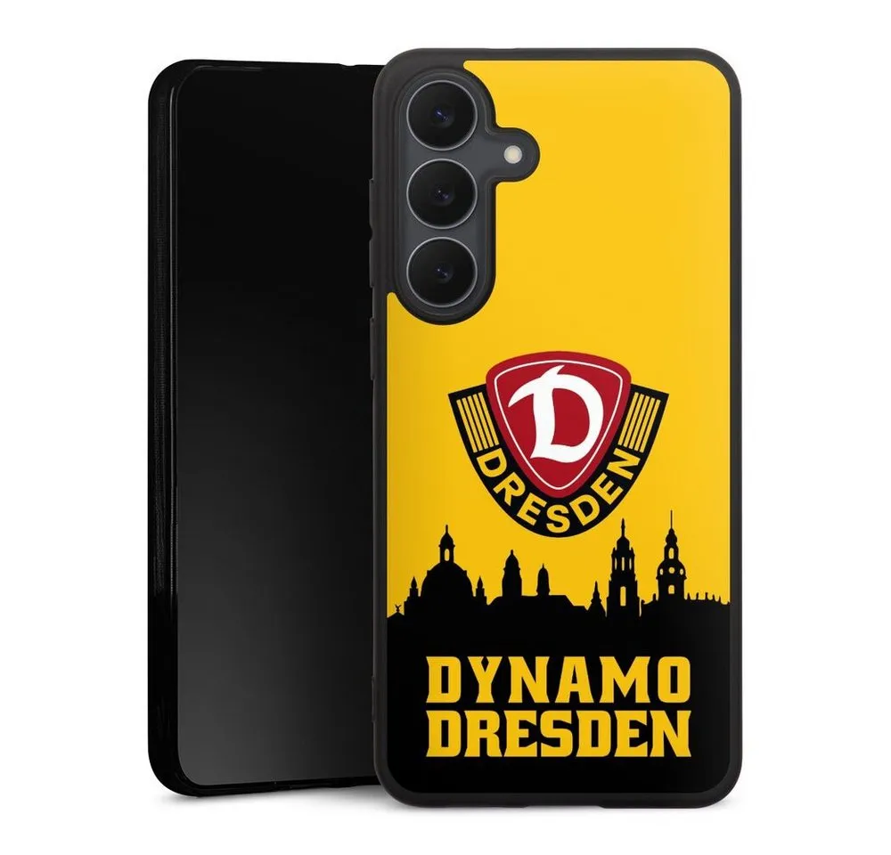 DeinDesign Handyhülle SG Dynamo Dresden Skyline SGD Dynamo Silhouette Dresden, Samsung Galaxy S25 FE Silikon Hülle Premium Case Handy Schutzhülle