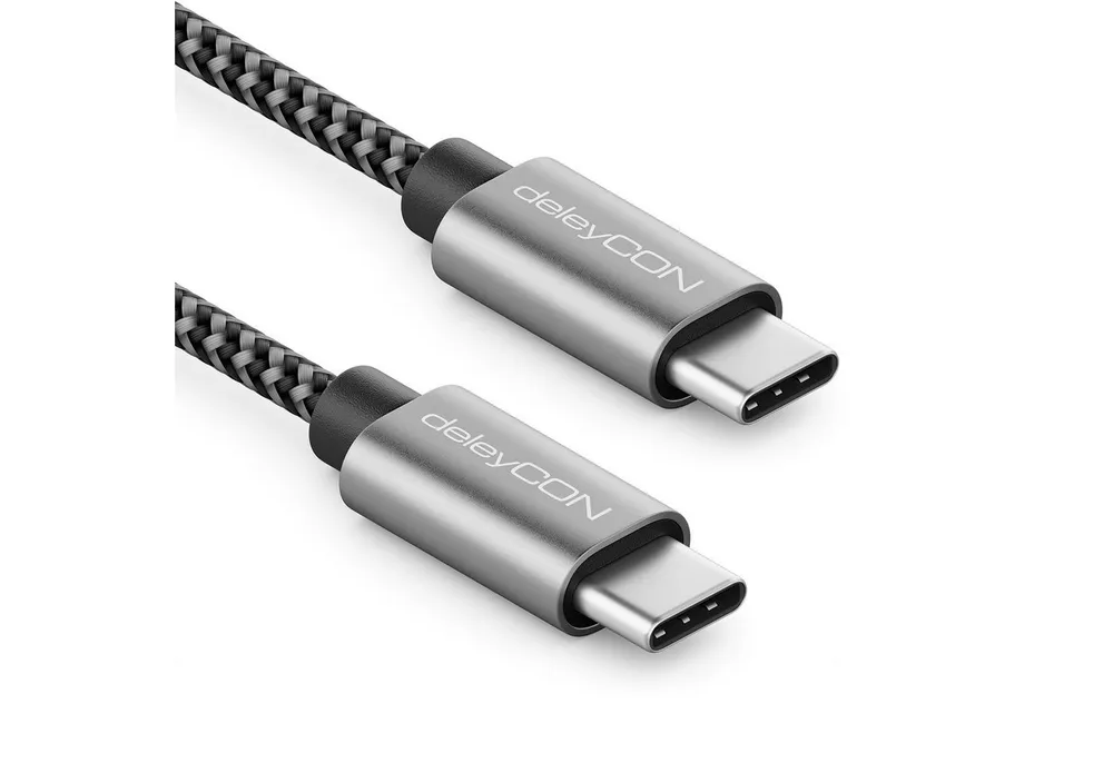 deleyCON deleyCON 0,5m USB C Kabel PD3.0 60W Schnellladekabel 50cm USB-C USB-Kabel