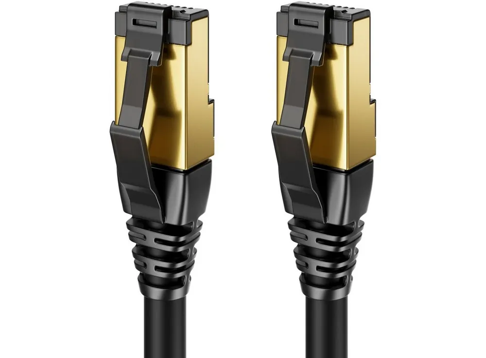 deleyCON deleyCON 10m CAT8.1 Patchkabel Netzwerkkabel RJ45 LAN DSL Kabel S/FTP LAN-Kabel