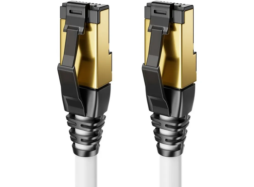 deleyCON deleyCON 10m CAT8.1 Patchkabel Netzwerkkabel RJ45 LAN DSL Kabel S/FTP LAN-Kabel