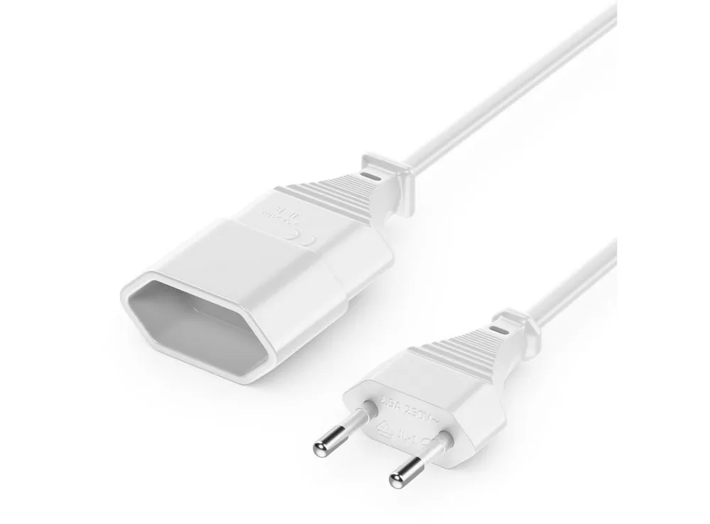 deleyCON deleyCON 10m Stromkabel Verlängerung Eurostecker auf Typ-C Euro Stromkabel