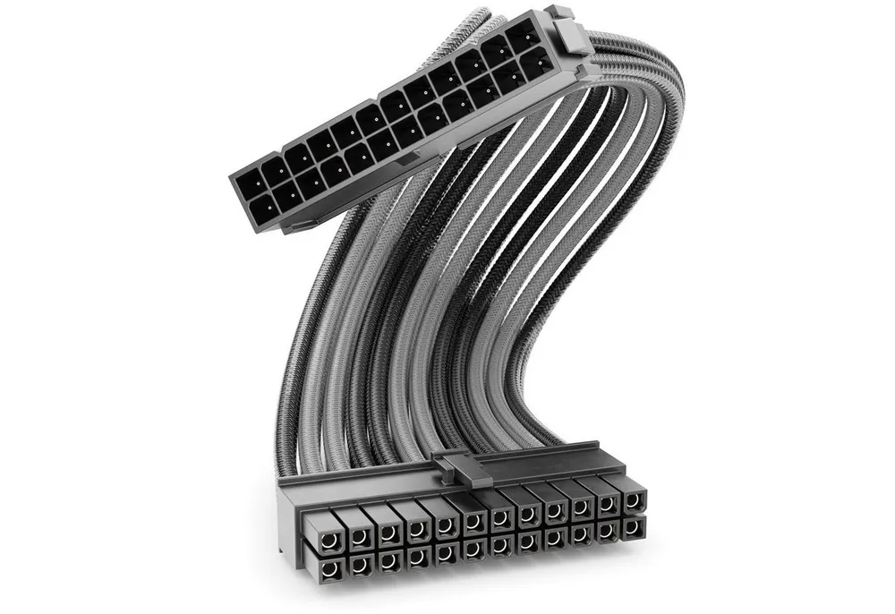 deleyCON deleyCON 24-Pin ATX Netzteil Kabel Intern 30cm 18 AWG PSU Mainboard Computer-Kabel
