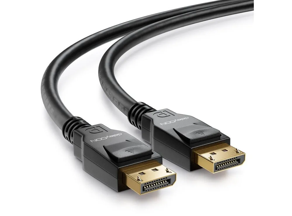 deleyCON deleyCON 2m DisplayPort 8K Kabel 1.4 1080P 4K 8K UHD HBR3 HDR10 DSC Video-Kabel