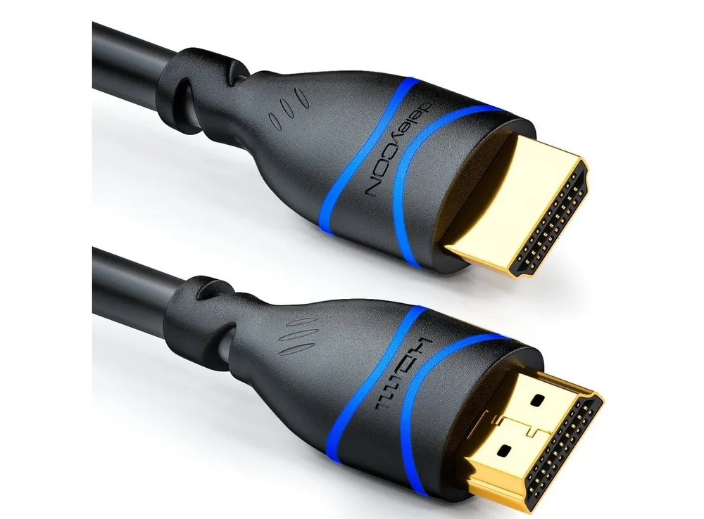 deleyCON deleyCON 2m HDMI Kabel HDMI 2.0 kompatibel 4K UHD 2160p FULL HD 1080p HDMI-Kabel