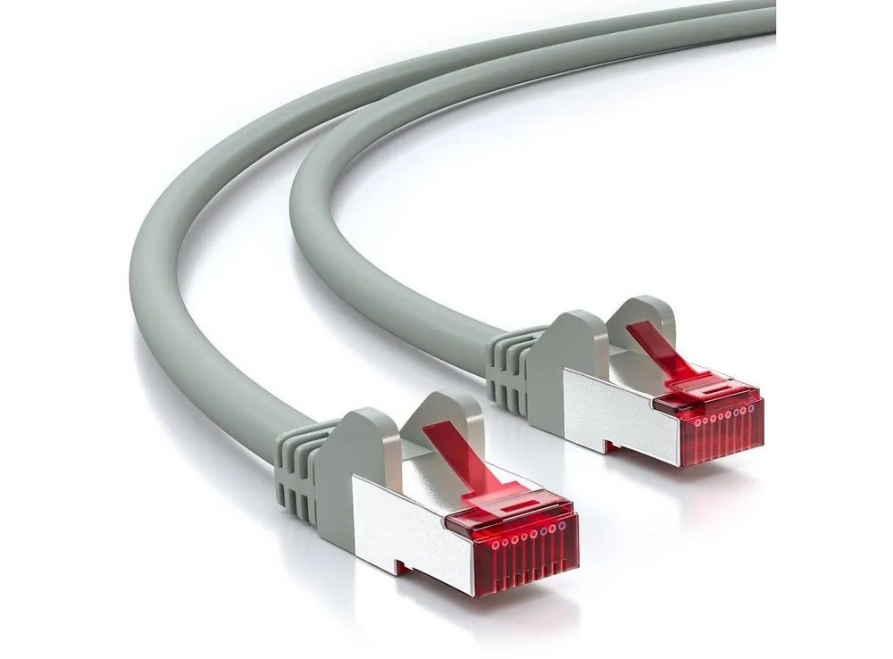 deleyCON deleyCON 50m CAT6 Patchkabel S-FTP PIMF Netzwerkkabel Ethernetkabel - LAN-Kabel