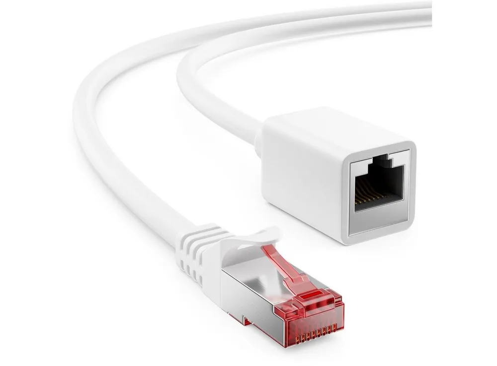 deleyCON deleyCON 5m CAT6 Patchkabel Verlängerung S/FTP Netzwerkkabel LAN DSL LAN-Kabel