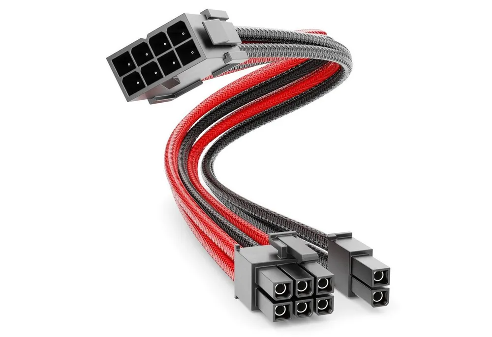 deleyCON deleyCON 6+2 Pin PCI Express GPU Grafikkarte Strom Kabel Intern 30cm Computer-Kabel