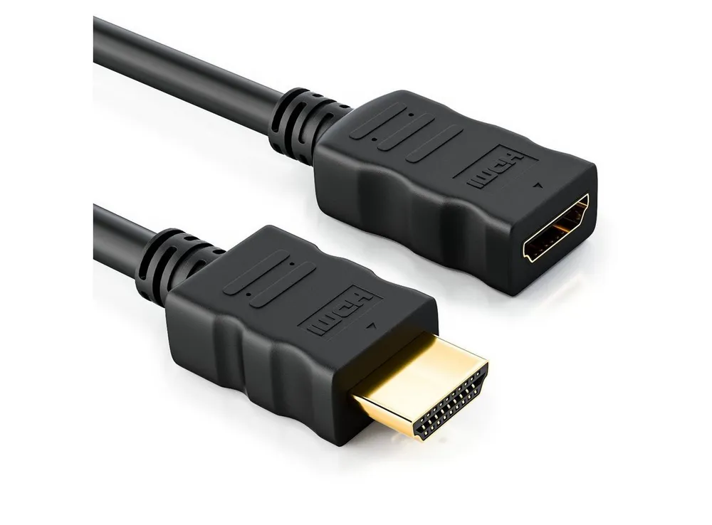 deleyCON deleyCON High Speed HDMI Kabel Verlängerung 0,5m - Buchse zu Stecker HDMI-Kabel