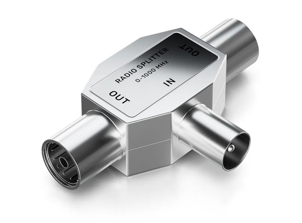 deleyCON deleyCON Radio Antennen Verteiler Zweitgeräte Splitter Kabel Adapter TV-Adapter