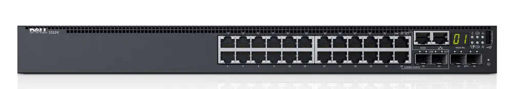 DELL PowerConnect S3124 Managed L2/L3 Gigabit Ethernet (10/100/1000) 1U Schwarz