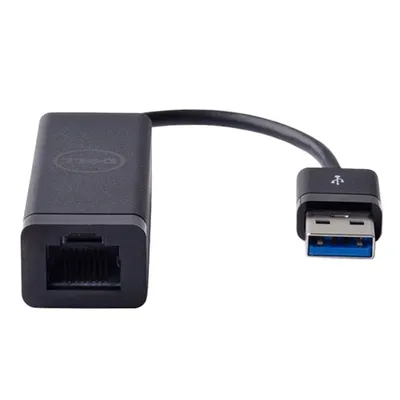 Tarjeta de Red Dell 470-ABBT USB 3.2 Gen 1 Gigabit Ethernet 1000 Mbit/s Schwarz