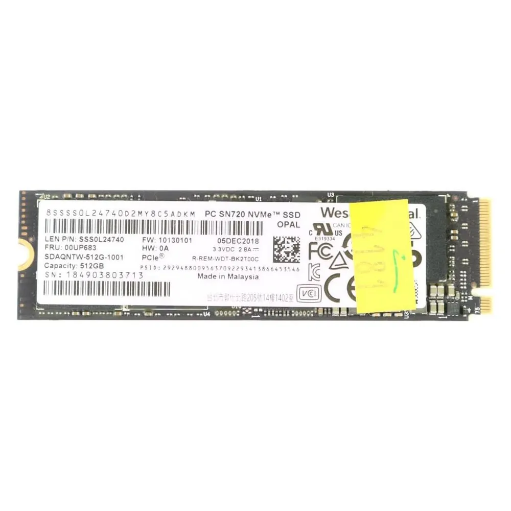 Dell 512GB, SSD, PCIe-34, M.2, 22mm