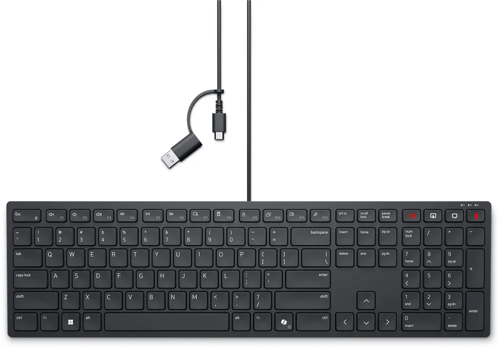 Dell Pro Silent Wired Collaboration Keyboard | kb525c-ge-emea |