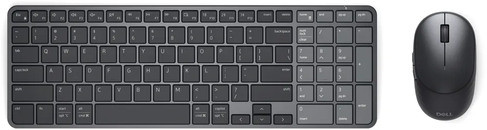 Tastatur Dell Pro 7 KM746 kabellos mit QWERTZ deutschem Akku-Maus